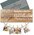 Cocomong Gifts for Grandma from Granddaughter and Grandson, Grandkids Picture Frame, Grandmother Birthday Gifts Photo Holder 13.5 X 5.5 Inch with 6 Clips
