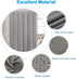 AmazerBath Waffle Shower Curtain, Heavy Duty Fabric Shower Curtains with Waffle Weave Hotel Quality Bathroom Shower Curtains, 72 x 72 Inches (Grey)