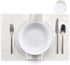 MY DRAP Cloth Washable and Reusable Dinner Napkin - 12.6 x 12.6 In (6 Per Roll, Linen Vivo)