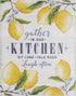 Creative Co-Op "Gather in Our Kitchen€¦" Wood Wall D©cor with Lemons