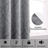 DWCN Ombre Blackout Curtains for Living Room - Thermal Insulated Block Light Energy Saving Privacy Gradient Damask Grommet Window Curtains for Bedroom, Set of 2 Panels, 52 x 63 Inch Length, Grey