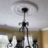 Ekena Millwork CMP22AT Attica PVC Thermoformed Ceiilng Medallions, 22"OD x 3 1/2"ID x 1"P (Fits Canopies up to 7 3/4"), Unfinished