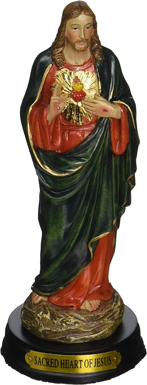 5-Inch Sacred Heart of Jesus Holy Religious Figurine Decoration Statue