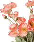 Lumoslyy Artificial Flowers Silk Poppy Flowers for Home Decor Bouquet Wedding Party Faux Flower Pack of 5, Pink