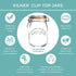 Kilner Square Clip Top Jar, Durable Glass Container with Airtight Seal for Home-canning, Preserving, and Storing, 17-Fluid Ounces