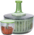 Brieftons Salad Spinner and Chopper: Large 6.3-Quart Lettuce Greens Vegetable Washer Dryer, with Bonus 0.95-Quart Veggie Chopper Mixer, Compact Storage, Easy Push Operation for Quick Veggie Prepping