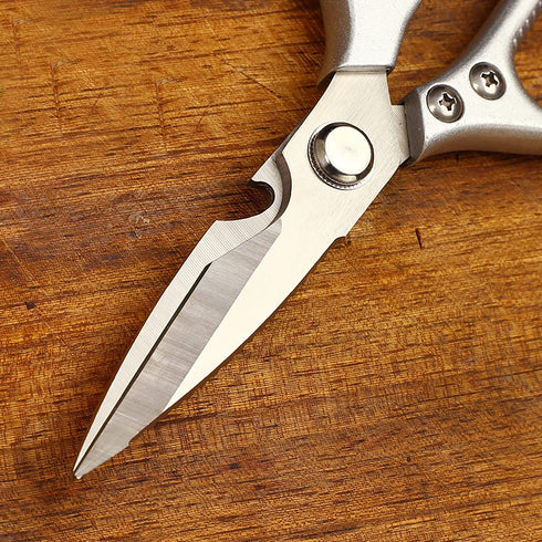 WAK 8.5" Kitchen Shears, Multi Functional Kitchen Scissors Heavy Duty, Professional Stainless Steel Scissors for Kitchen, Easily Cut Poultry, Chicken Bone, Meat, Fish, Bottle Opener