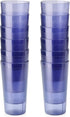 New Star Foodservice 46441 Tumbler Beverage Cup, Stackable Cups, Break-Resistant Commercial SAN Plastic, 20 oz, Blue, Set of 12