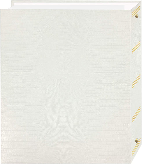 Magnetic Self-Stick 3-Ring Photo Album 100 Pages (50 Sheets), White