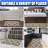 Kitinjoy Premium Indoor Door Mat, 20"x32" Non Slip Absorbent Entryway Rug, Resist Dirt Floor Mat Entrance Rug, Machine Washable Low-Profile Inside Floor Door Mat Area Rug for Entryway, Brown Trellis