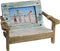 EXCELLO GLOBAL PRODUCTS Beach Chair Photo Frame: Holds 4x6 Horizontal Photo. Rustic Picture for Tabletop Display with Nautical Beach Themed Home Decor