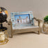 EXCELLO GLOBAL PRODUCTS Beach Chair Photo Frame: Holds 4x6 Horizontal Photo. Rustic Picture for Tabletop Display with Nautical Beach Themed Home Decor