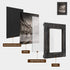 Farmhouse Picture Frames 5x7 - Solid Wood Black Rustic Finished With High Definition Glass Vertically Or Horizontally For Tabletop Display And Wall Hanging (Pack Of 2)