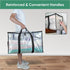 BALEINE 2-Pack Oversized Moving Bags with Reinforced Handles, Heavy-Duty Storage Tote for Clothes, Moving Supplies (Clear)