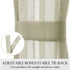 MIULEE French Door Set of 2 Sheer Curtains Sidelight Semi-Sheer Voile Panels Linen Textured Window Blinds W25 L72 Inches Brown