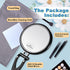 6 Inch 20X Magnifying Mirror, Hand Mirrors with Handle, Portable Travel Mirror for Women, Foldable, Handheld, Double Sided, Black