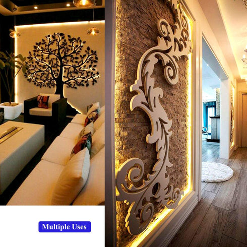 JUNWEN Waterproof LED Strip Light Kit,Dimmable Warm White Rope Lights,16.4 FT/5M Tape Lights 300 Units SMD 2835 12V LED Ribbon with Power Supply for Home Kitchen Bar Clubs