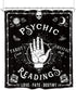 Homewelle Gothic Psychic Goth Shower Curtain 60Wx72L Inch Spooky Moth Tarot Halloween Ouija Hands Palmistry Reading Witch Cool Palm Hippy Mysterious Whimsy Edgy Polyester Fabric Bathtub Bathroom Decor
