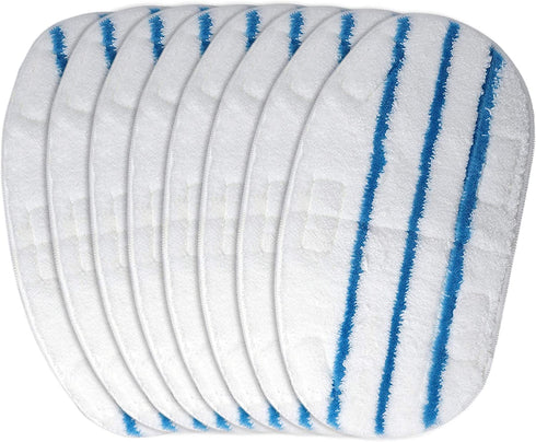 Flammi 8 Pack Steam Mop Pads for PurSteam ThermaPro 10-in-1 Steam Mop Washable Reusable Pads