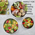 Mixing Bowls with Red Lids Set, P&P CHEF Stainless Steel Mix Nested Bowl for Salad Fruits Egg Cream Mixing, Size 4.6, 3, 1.5, 1, 0.7 QT, Refrigerator & Dishwasher Safe