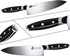 TUO Chef Knife - 8 inch Kitchen Chefs Knives Professional Cooking Knife - German HC Steel - Full Tang Pakkawood Handle - BLACK HAWK SERIES with Gift Box