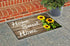 Sunflower Welcome Doormat, 17 X 29 Inch Wood Background Flower Spring Summer Decorative Home Sweet Home Entrance Rug Door Mat Rubber Backing Non-Slip Floor Mat for Kitchen Bathroom