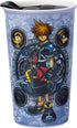 Silver Buffalo Kingdom Hearts Hero Portraits Ceramic Travel Mug with Lid,10-Ounces