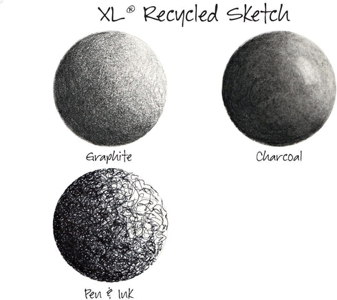 Canson XL Series Recycled Paper Sketch Pad, Side Wire Bound, 50 Pound, 9 x 12 Inch, 100 Sheets