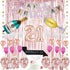 21st Birthday Decorations| 21 Birthday Party Supplies | 21 Cake Topper Rose Gold | Finally 21 Sash|Rose Gold Confetti Balloons for her| Foil Fringe Curtains for Finally Legal 21st Birthday Party