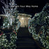 JMEXSUSS 200 LED Net Lights Plug in Mesh Lights, 8 Modes 9.8ft x 6.6ft Net Lights Outdoor Mesh Lights, Waterproof Christmas Net Lights for Bushes(White)