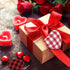 Whaline 24Pcs Valentine's Day Heart Ornaments Buffalo Check Heart Ornament 4 Designs Black Red White Pink Plaid Hanging Decorations for Wedding Anniversary Birthday Christmas Craft Gifts