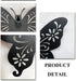 Metal butterfly wall art decor, 9inch set of 3 black Concise Decoration Hanging for living room bedroom bathroom Kitchen Patio Balcony House indoor outdoor, unique gift choice Waiu