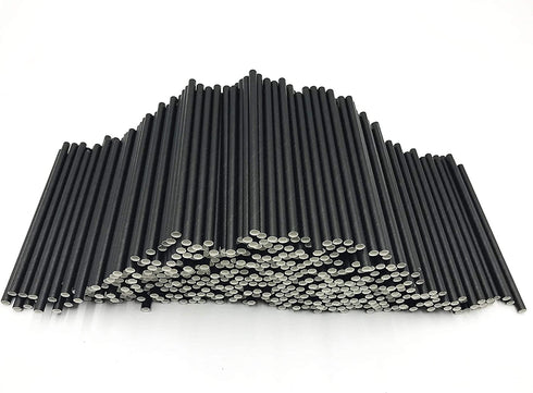 Short Paper Straws Bulk 5.5 inch - 500 ct. Disposable Black Paper Drinking Straw, Sip Stirrers for Cocktail, Coffee and Short Drinks, by CHUN'S STORE