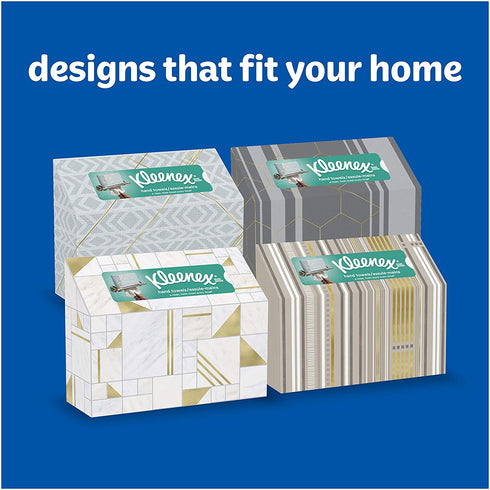 Kleenex Hand Towels, Single-Use Disposable Paper Towels, 6 Boxes, 60 Towels Per Box (360 Towels Total)