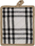 DII Home Sweet Farmhouse Collection Kitchen, Oven Mitt/Pot Holder/Dishtowel Set, Black, 4 Piece