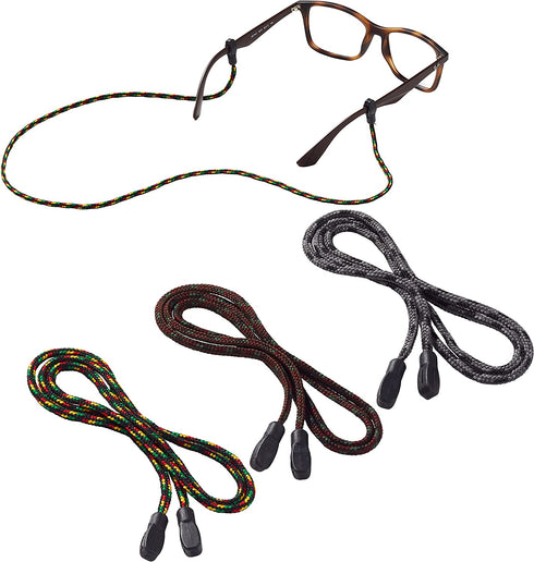 Peeper Keepers Eyeglass Retainer | Supercord | Eyeglass Holder | Assortment(4), 3pk mix | w/Microfiber Cloth, Screwdriver