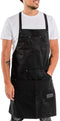 Master Chef Apron for Men Professional Waterproof Heavy Duty Black Cooking Apron for BBQ Grill Kitchen Apron for Women with Pockets M to XXL Size men's apron