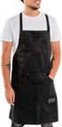 Master Chef Apron for Men Professional Waterproof Heavy Duty Black Cooking Apron for BBQ Grill Kitchen Apron for Women with Pockets M to XXL Size men's apron
