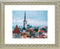 MBC MAT BOARD CENTER,11x14 Ornate Picture Frame, Silver Beige Color,Matted to 8x10 - White Mat - Tempered Glass
