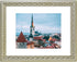 MBC MAT BOARD CENTER,11x14 Ornate Picture Frame, Silver Beige Color,Matted to 8x10 - White Mat - Tempered Glass
