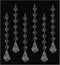 WAZHRMGHG Style 30PCS Acrylic Crystal Beads Garland Chandelier Hanging Wedding Party Celebration Decor €¦ (style 10)