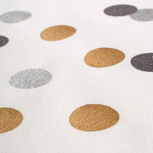 DII Metallic Holiday Collection Tabletop Kitchen Linens, Tablecloth, 14x108, Sparkly Confetti
