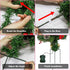 OBABA 2 Pack 30 Inch Outdoor Pathway Christmas Trees Battery Operated Pre-Lit Artificial Tree Decoration with 60 LED Lights,Holiday Décor for Porch,Driveway,Red Berries,Pine Cones,Red Ball Ornaments
