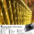 LED Net Lights Outdoor, 12ft x 5ft 360 LED Indoor Fairy Mesh Lights, 8 Modes Clear Wire Connectable Bush Netting Lights for Trees, Bushes, Wedding, Garden, Mall Hotel Decorations (Warm White)