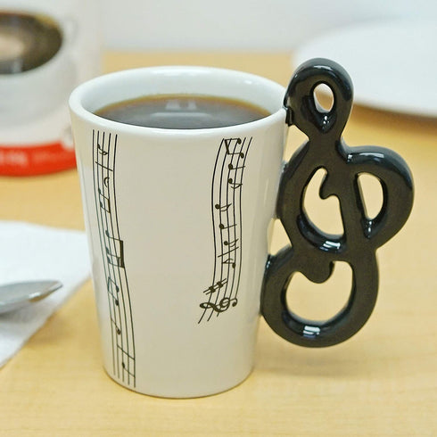 Clef Note Musical Novelty Mug - Fairly Odd Novelties - Fun Coffee Tea Band Gift