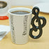 Clef Note Musical Novelty Mug - Fairly Odd Novelties - Fun Coffee Tea Band Gift