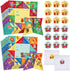 36 Pieces Valentines Cootie Catcher Games Valentine Origami Games Valentines Cootie Catcher Paper Fortune Cards Teller Paper with Envelopes and Stickers for School Classroom Valentines Party Favors