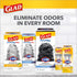 Glad Large Drawstring Trash Bags ForceFlex with Clorox, 30 Gallon Black Trash Bags, Mountain Air 50 Count (Package May Vary)