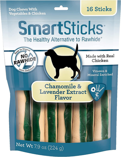 SmartBones Chicken Dog Chews Calming (16 Sticks)