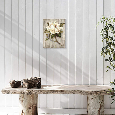UTOP-art Flower Canvas Print Wall Art: Blossom Floral Picture Artwork on Canvas for Kitchen Dining Room Bedroom Bathroom Decor